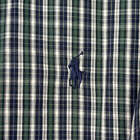 Ralph Lauren Marlow Plaid Button Down Long Sleeve Shirt Men's Size XL - Picture 4 of 8